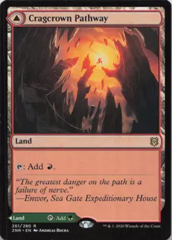 Cragcrown Pathway R Zendikar Rising 261 - LP MTG - Image 1