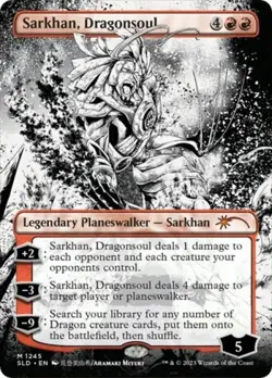 MTG English Sarkhan, Dragonsoul (Borderless) NM Foil Secret Lair - Image 1