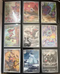 Pokemon TCG Scarlet & Violet Black Bolt & White Flare Lot Of 9 Full Art Cards - Image 1