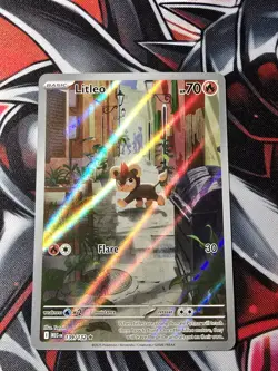 Pokemon TCG Litleo 139/132 Me01: Mega Evolution Illustration Rare - NM - Image 1