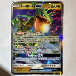 Pokemon Rayquaza GX 109/168 SM: Celestial Storm Ultra Rare Full Art Holo English - Image 1