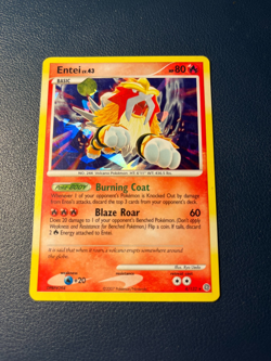 Pokemon TCG - Entei - (Cracked Ice Holo) 004/132 - LP - Image 1