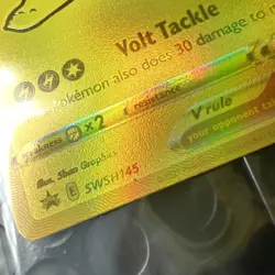 Pokemon Pikachu V SWSH145 Gold Holo TCG Promo Card UPC 25th Anniversary Sealed - Image 3