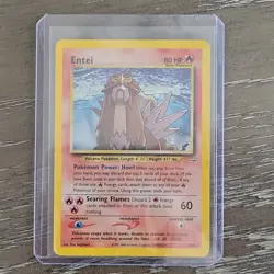Pokemon Entei Neo Revelation 06/64 Holo Rare 80 HP Basic English Card - Image 1