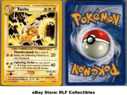 2001 Pokemon, Neo Revelation, #21/64 Raichu, Rare - Image 1