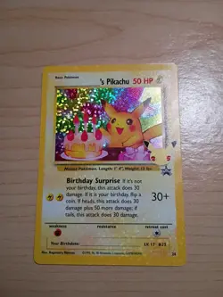 Birthday Pikachu [24/53] Celebrations Black Star Promo [Pokemon Card English] - Image 2