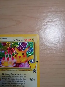 Birthday Pikachu [24/53] Celebrations Black Star Promo [Pokemon Card English] - Image 5