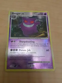 Pokemon Gengar TCG Reverse Holo Platinum Arceus Rare Card 17/99 LP - Image 1