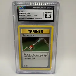 Maintenance 83/102 - Pokemon 1st Edition Base Set PSA 8.5 NM/MINT+ - Image 1