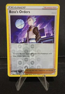 CRIMPED Boss's Orders Pokemon Error Card 132/172 - Image 1