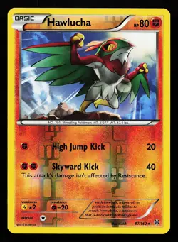 Hawlucha 87/162 Reverse Holo Rare BREAKthrough Pokemon Card - Image 1