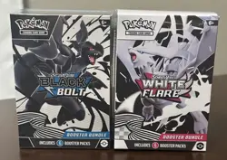 Pokemon TCG Black Bolt & White Flare Booster Bundle Set of 2 Brand New Sealed - Image 1