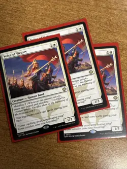 Voice of Victory Tarkir: Dragonstorm Regular NM-M Unplayed MTG 0033 Hoxs - Image 1