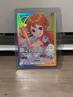 Nami OP11-041 Alt Art Foil A Fist of Divine Speed - One Piece TCG NM - Image 1