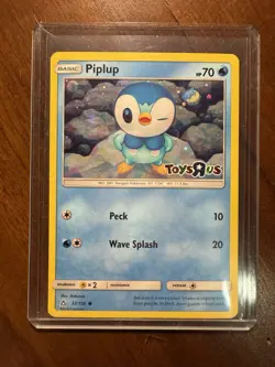 Piplup Holo Foil Exclusive Toys R Us Promo Card 32/156 Pokemon - Image 1