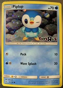 Piplup Holo Foil Exclusive Toys R Us Promo Card 32/156 Pokemon - Image 2