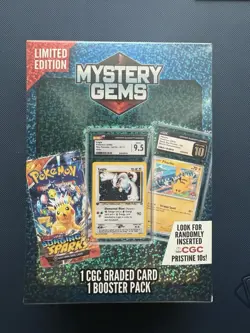 Mystery Gem Pokemon 1 CGC Graded Card And 1 Random Booster Pack - Image 2