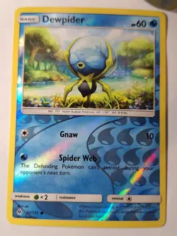 Dewpider - 32/131 SM Forbidden Light Pokemon Reverse Holo Foil Nice! - Image 1