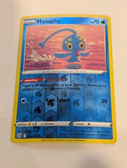 Manaphy - 041/172 - Brilliant Stars Pokemon Reverse Holo Foil Nice! - Image 1