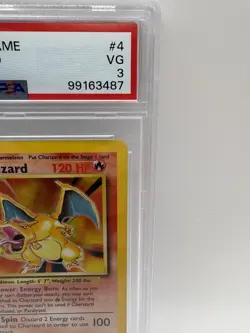 Pokemon TCG Charizard Base Set Holo Unlimited Rare Card 4/102 PSA VG 3 - Image 4