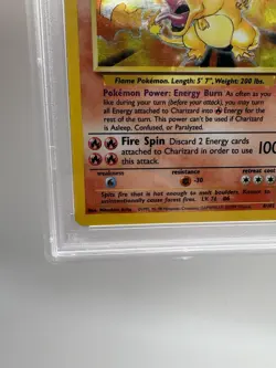 Pokemon TCG Charizard Base Set Holo Unlimited Rare Card 4/102 PSA VG 3 - Image 5