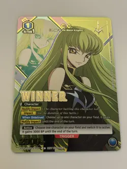 Union Arena TCG C.C. Alternate Art Winner Foil Card UEPR/CGH-2-004 English - Image 2