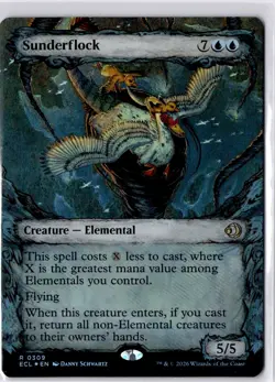 Sunderflock (Showcase) Lorwyn Eclipsed Foil NM R 0309 - Image 1