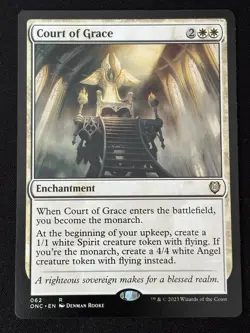 1x MTG Court of Grace - Commander: Phyrexia: All Will Be One (ONC) #62 - Magic - Image 1