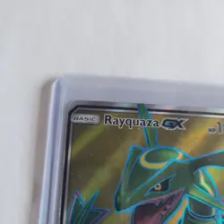 Pokemon Rayquaza GX 180 HP Full Art Holo Ultra Rare 160/168 SM-Celestial Storm - Image 3