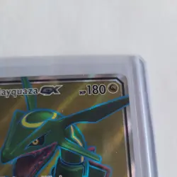 Pokemon Rayquaza GX 180 HP Full Art Holo Ultra Rare 160/168 SM-Celestial Storm - Image 4