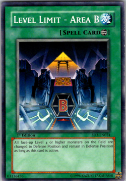 Level Limit Area B - SD3-EN024 - 1st Edition - LP - Yu-Gi-Oh! - Image 1