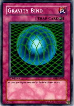 Yugioh TCG Gravity Bind SD4-EN028 1st Edition Common LP - Image 1