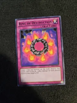 Yugioh Ring Of Destruction BP01-EN050 1st Edition Black Text Name - Image 1
