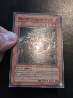 Yu-Gi-Oh! SUPER RARE CARD EMISSARY OF THE AFTERLIFE AST-076 MP - Image 2