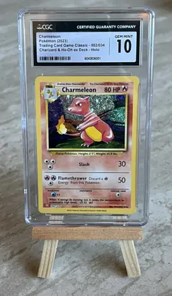 Pokemon TCG Charmeleon 002/034 Trading Card Game Classic Holo - CGC 10 Gem Mint - Image 1