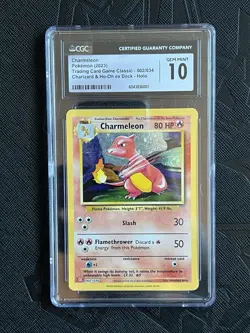 Pokemon TCG Charmeleon 002/034 Trading Card Game Classic Holo - CGC 10 Gem Mint - Image 3