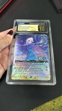 2025 DISNEY LORCANA EN C2-LORCANA CHALLENGE PROMO TOP 32 ELSA - CGC PRISTINE 10 - Image 3