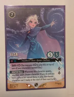 Disney Lorcana Challenge Richmond- Elsa(Ice Maker) 6/C2 EN 7 Non Foil Promo - Image 1