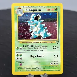 Nidoqueen Holo Base Set 2 12/130 Rare WOTC Pokemon TCG Vintage Unlimited NM - Image 1