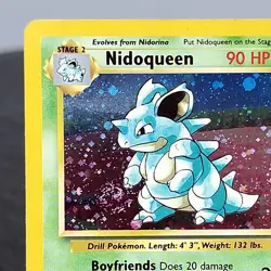 Nidoqueen Holo Base Set 2 12/130 Rare WOTC Pokemon TCG Vintage Unlimited NM - Image 2