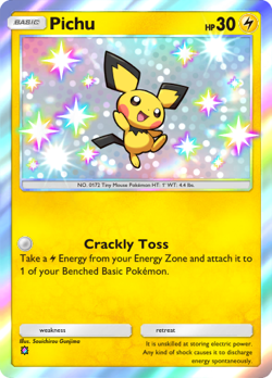Pokemon Pocket TCG Card Game 1 Star Shiny Pichu Fantastical Parade DIGITAL - Image 1