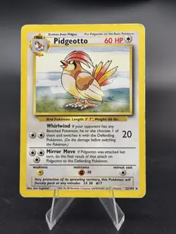 Pidgeotto - 22/102 - Base Set Unlimited 1999 - WOTC - Rare - DMG - Pokemon TCG - Image 1