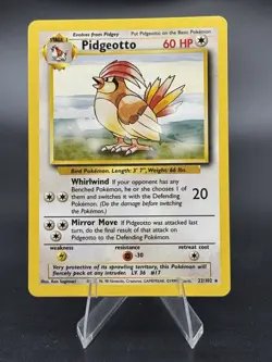 Pidgeotto - 22/102 - Base Set Unlimited 1999 - WOTC - Rare - LP - Pokemon TCG 2) - Image 1