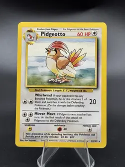 Pidgeotto - 22/102 - Base Set Unlimited 1999 - WOTC - Rare - MP - Pokemon TCG - Image 1