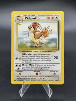 Pidgeotto - 22/102 - Base Set Unlimited 1999 - WOTC - Rare - NM - Pokemon TCG - Image 1