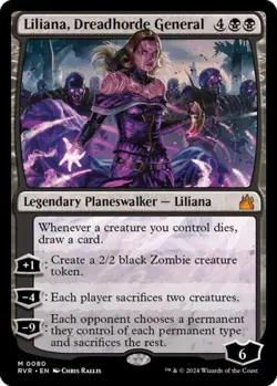 Liliana, Dreadhorde General -Foil Near Mint MTG Ravnica Remastered - Image 1