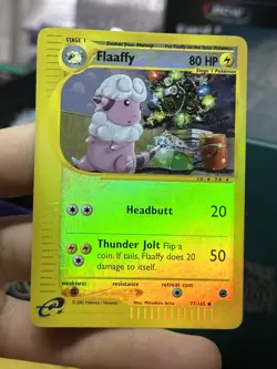 Flaaffy 77/165 Expedition 2002 Reverse Holo e-Series Pokemon Card TCG - Image 3