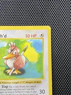 Farfetch'd 27/102 1st Edition Base Set Shadowless Pokemon Card - Image 3