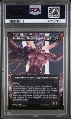 PSA 10 Magic the GatherinMTG Final Fantasy Sephiroth, Fabled Soldier Borderless - Image 2