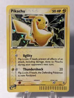 Pokemon TCG Pikachu Promo #12, Black Star Promo, Holo Rare *Near Mint Condition* - Image 1
